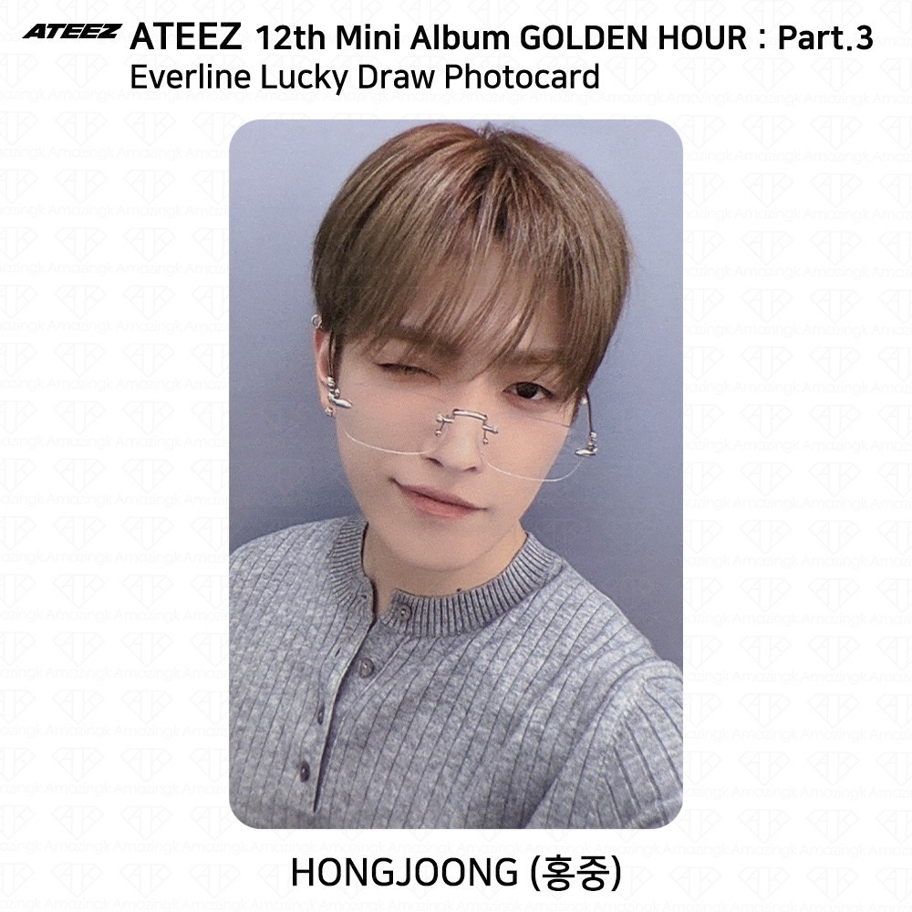 ATEEZ 12th Mini Album Golden Hour Part3 Everline Luckydraw