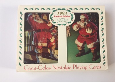 1993 Limited Edition Coca-Cola Nostalgia Playing Cards 2 decks
