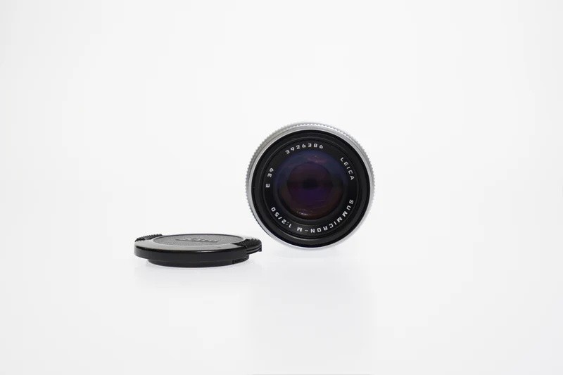 Leica Summicron M 50mm f/2 E39 Lens with caps #6386 | eBay