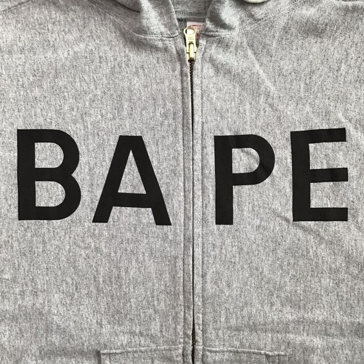 BAPE × CHAMPION BAPE logo zip hoodie Gray A Bathing Ape Size M | eBay
