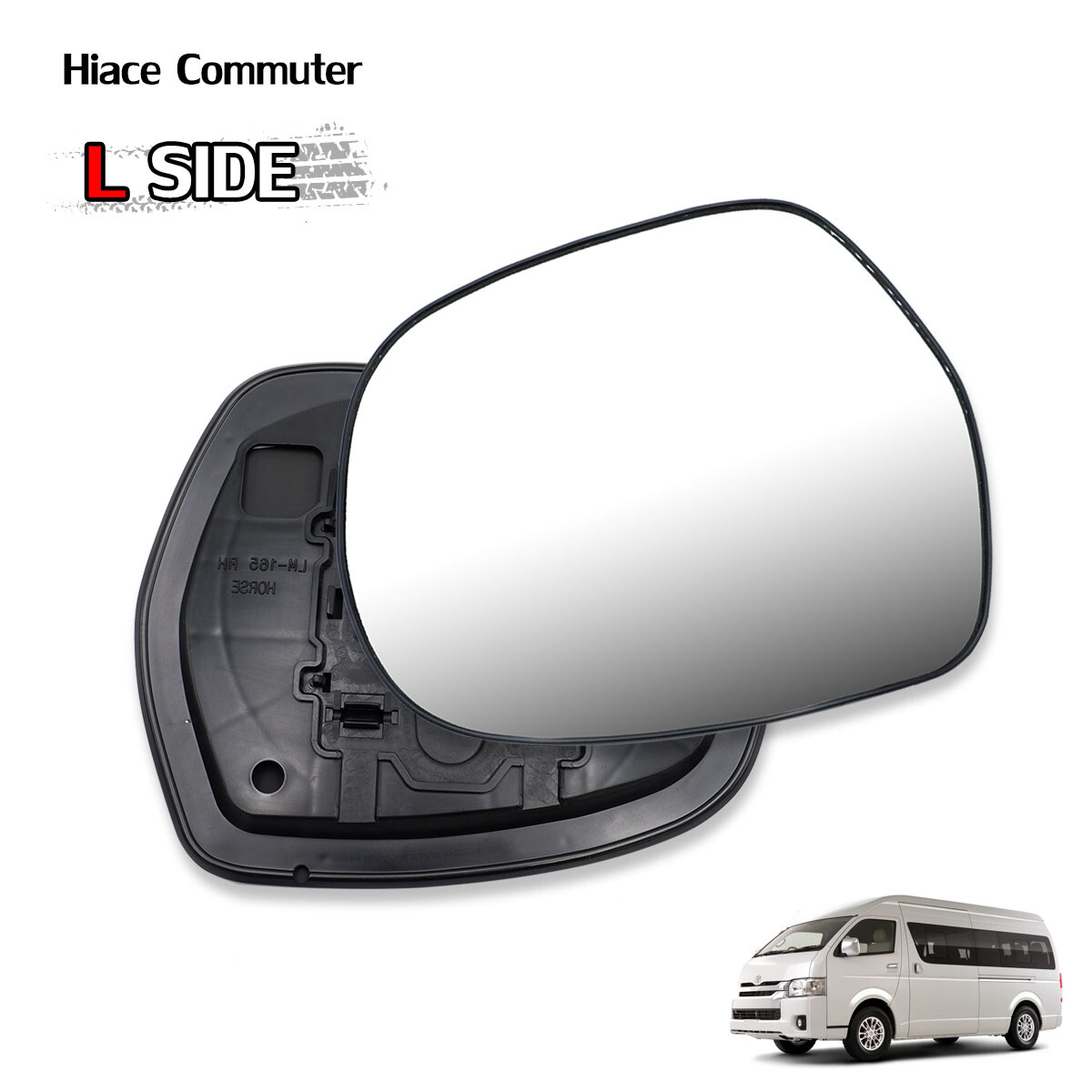 Lh Wing Side Door Mirror Glass Len For Toyota Hiace Commuter