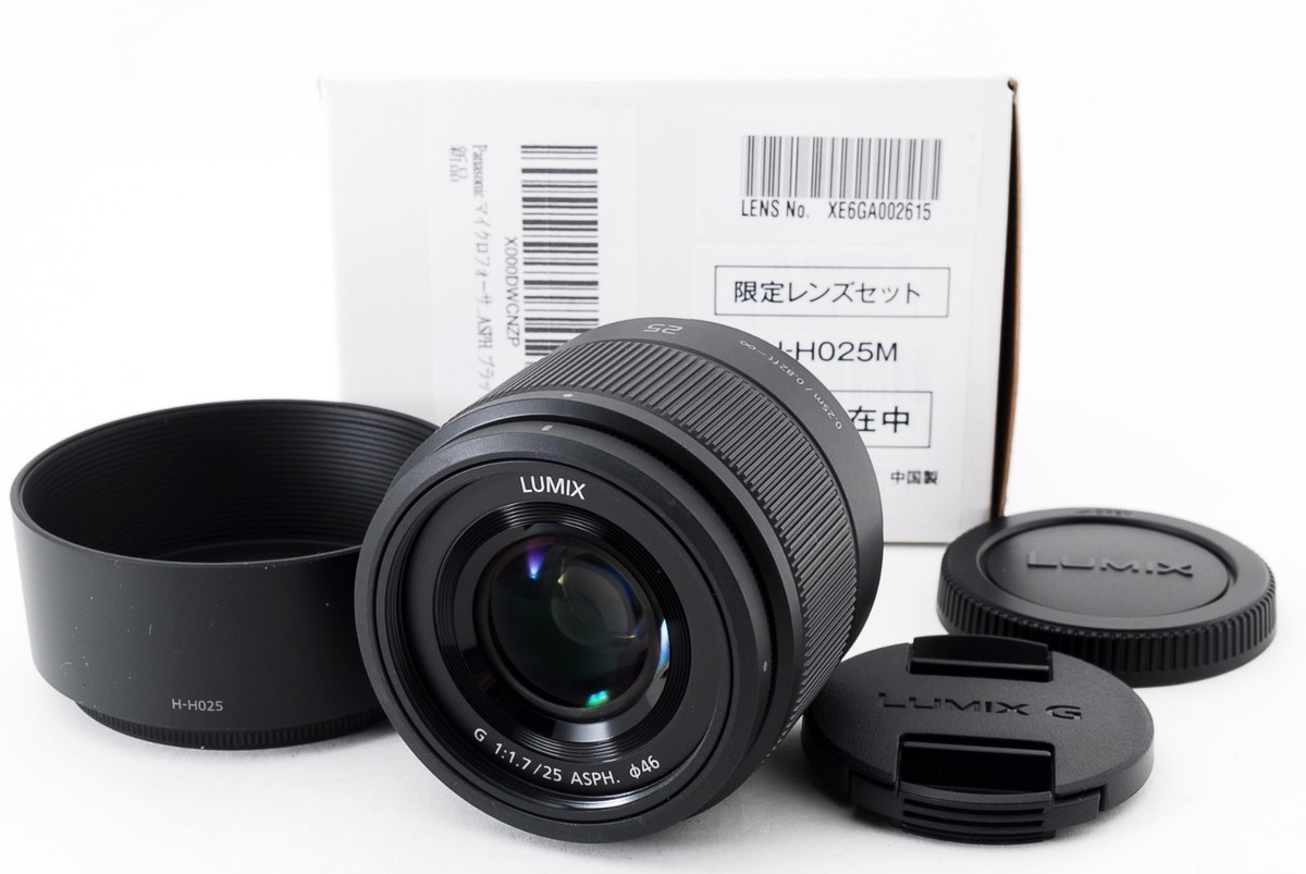 Panasonic LUMIX G 25mm f/1.7 ASPH H-H025 [Near Mint] w/Box from