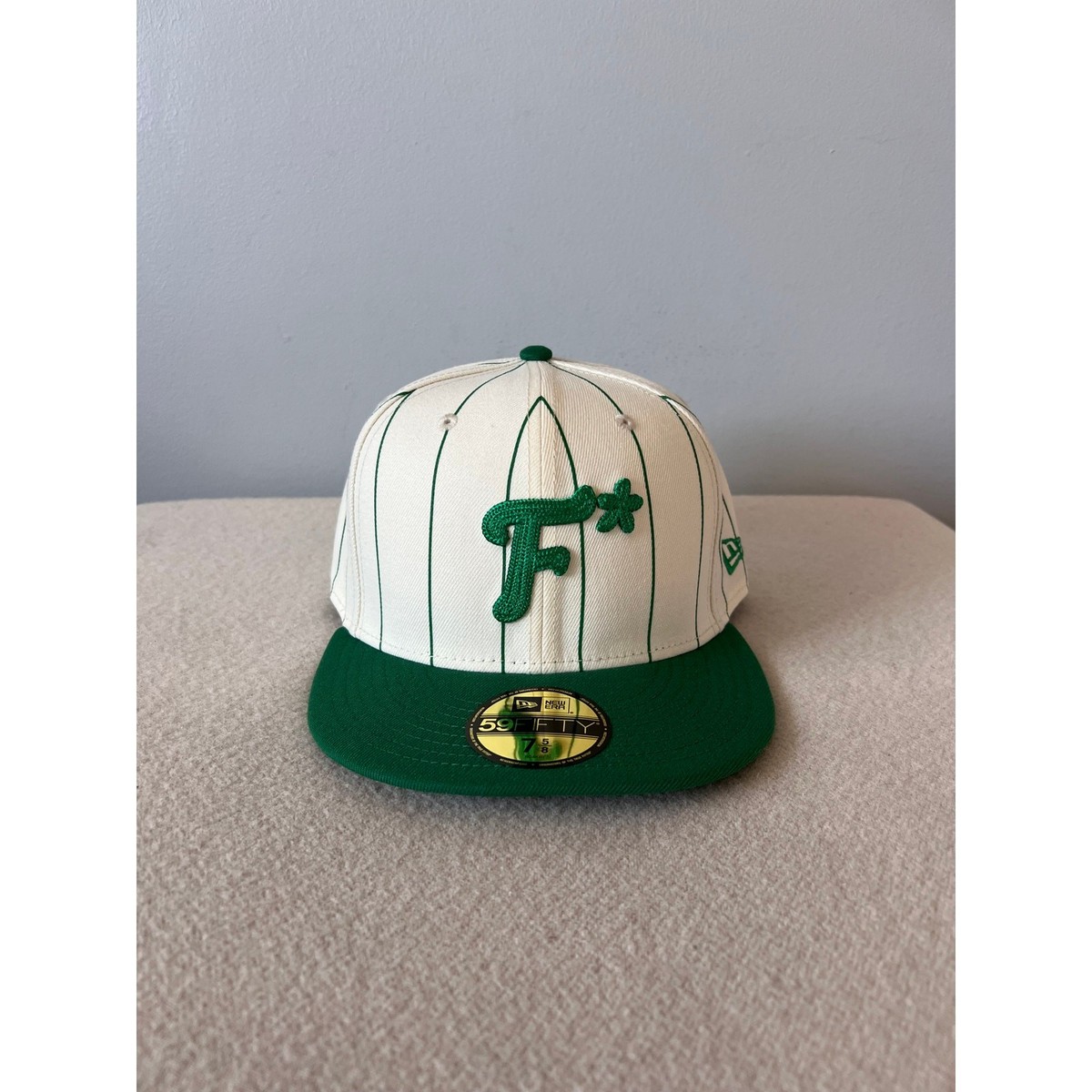 Golf le Fleur x New Era Striped F* 59FIFTY Fitted Hat - Size 7 5/8