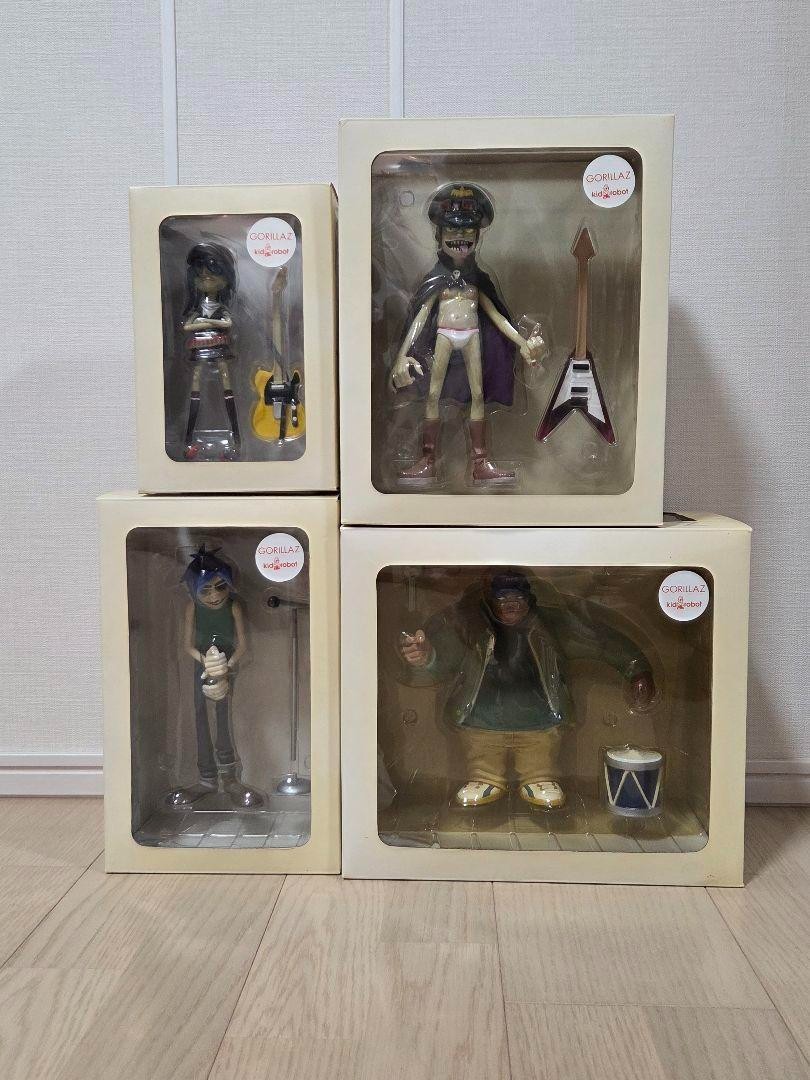 kidrobot Gorillaz Figures White Edition 2006 Set of 4 USED F/S | eBay
