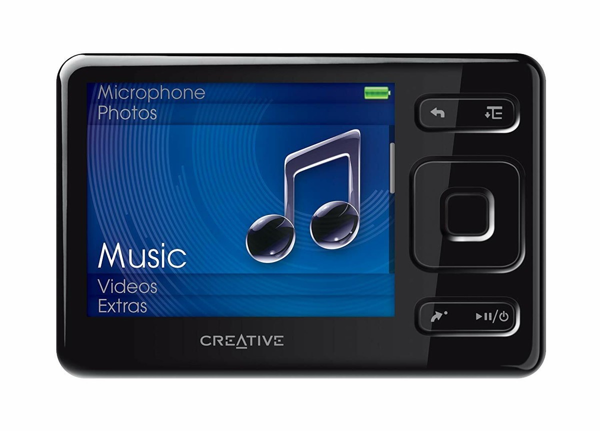 Creative ZEN Black 8 GB MP3 Player Audio Book Reader FM Radio