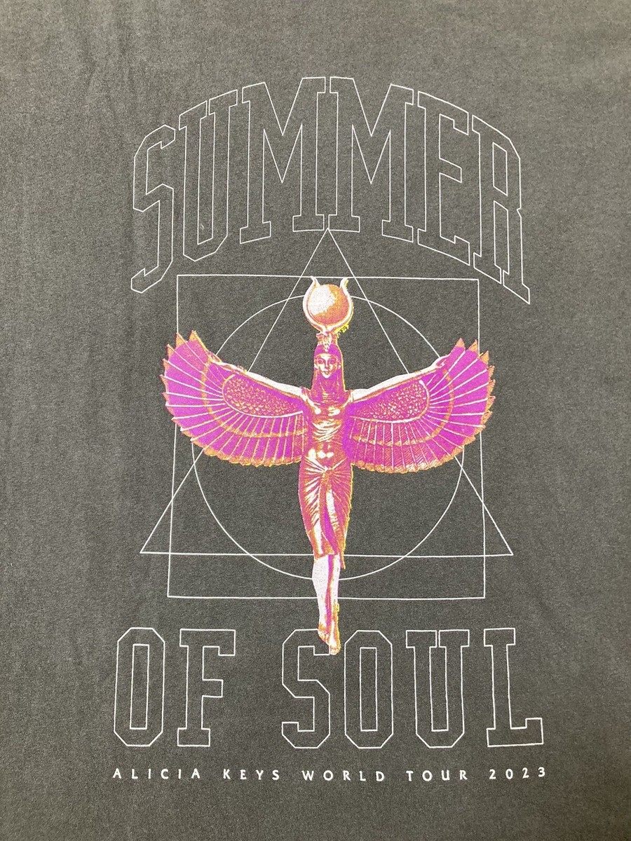 Alicia Keys Shirt Keys to the Summer 2023 Tour Shirt Size XL Gray