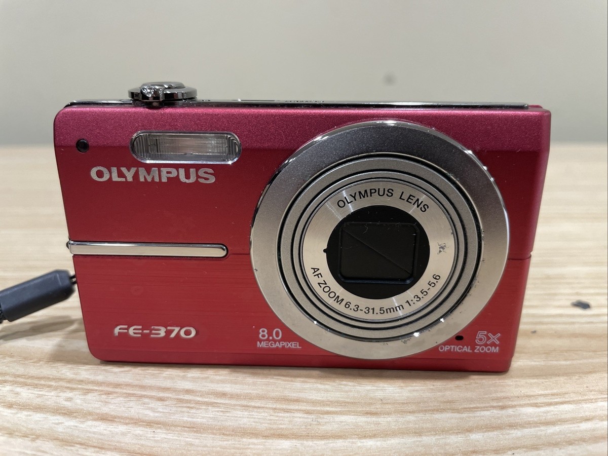 Olympus FE-370 8.0MP Digital Camera Pink With Charger & Memory
