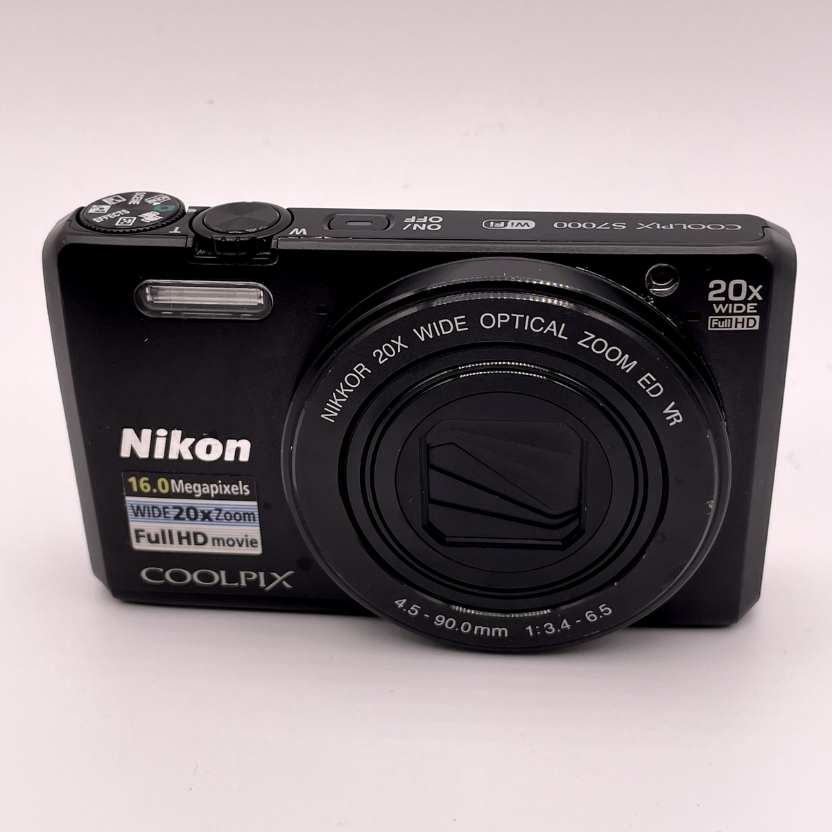 Nikon COOLPIX S7000 16MP Digital Camera – Black – Noisy Lens – For