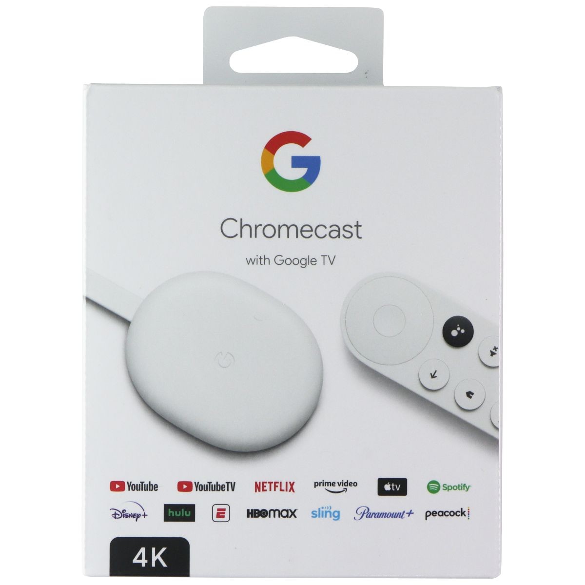Google 4K Chromecast with Google TV - Snow (GA01919-US