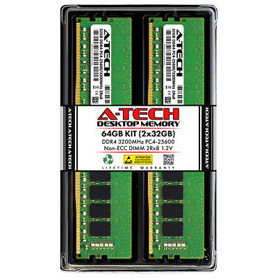 64GB Kit 2x 32GB DDR4-3200 DIMM Crucial CT2K32G4DFD832A Equivalent