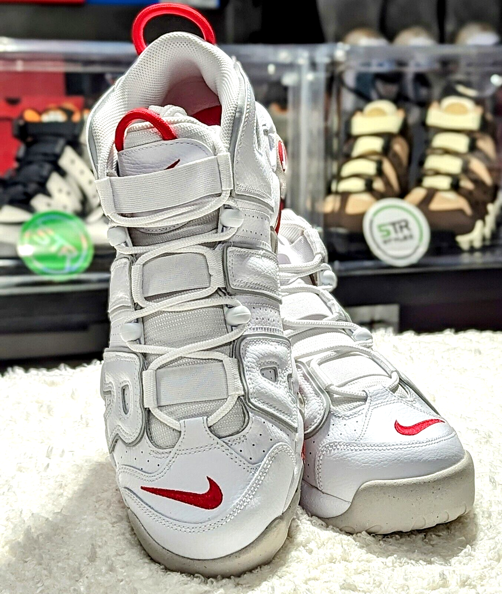 Nike Air More Uptempo 96 White University Red Grey Fog DX8965-10