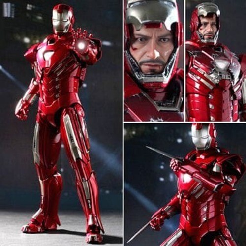 Hot Toys MMS Iron Man 3 Silver Centurion Mark XXXIII 33 1/6 Scale
