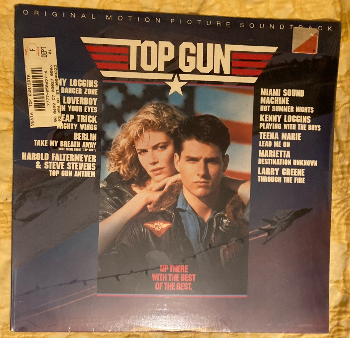 TOP GUN Original 1986 Motion Picture Soundtrack LP Columbia C40323