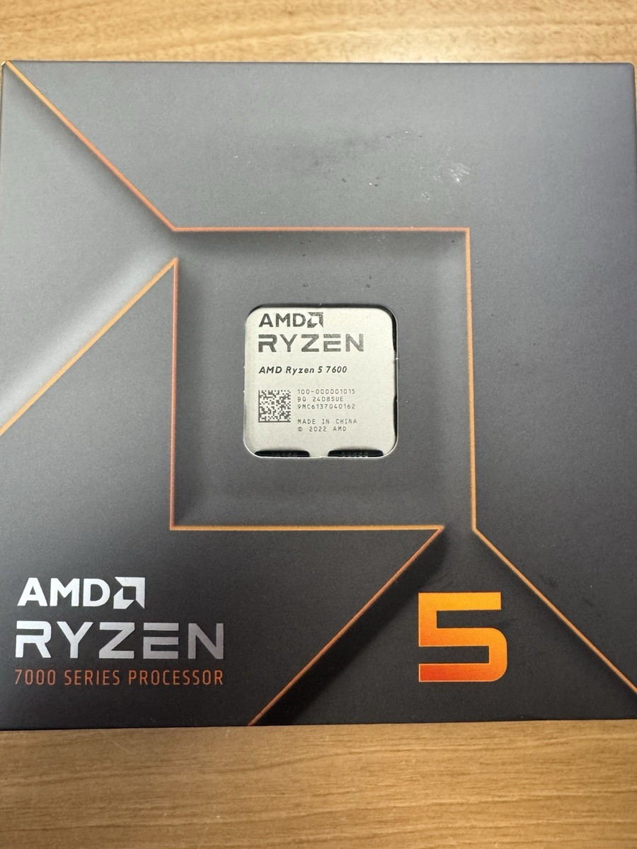 AMD Ryzen 5 7600 Processor (5.1 GHz, 6 Cores, Socket AM5) Boxed
