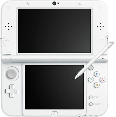 USED Japanese New Nintendo 3DS XL LL PEARL WHITE with all items