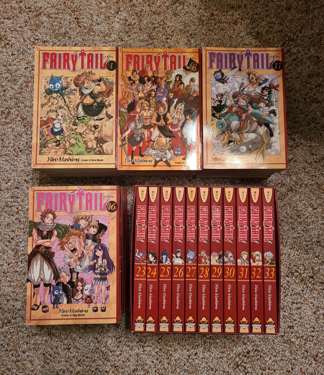 Fairy Tail Manga Collection Box Set English New Vol. 1-33 Bundle