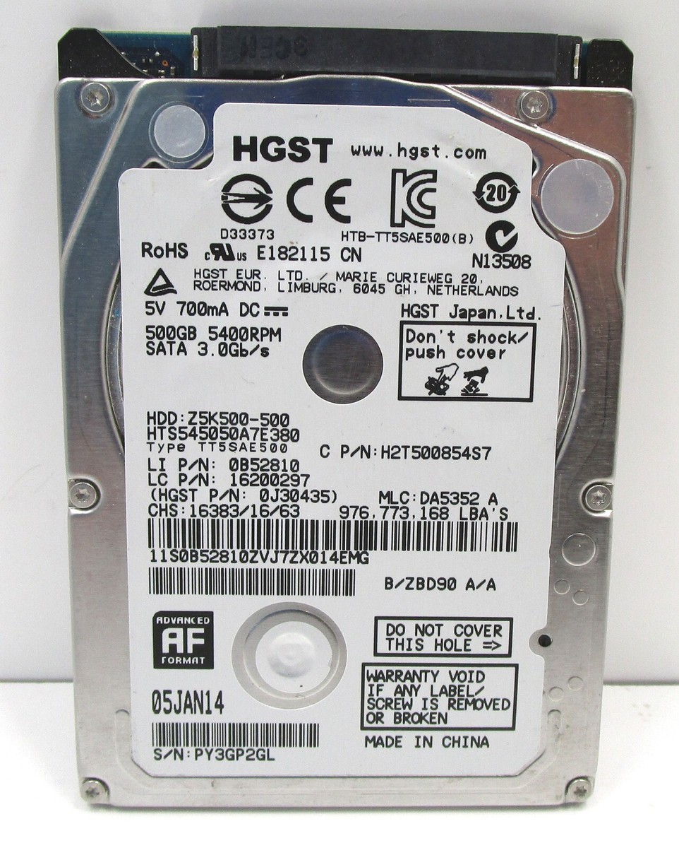 HGST HTS545050A7E380 Travelstar Z5K500 500GB SATA 2.5