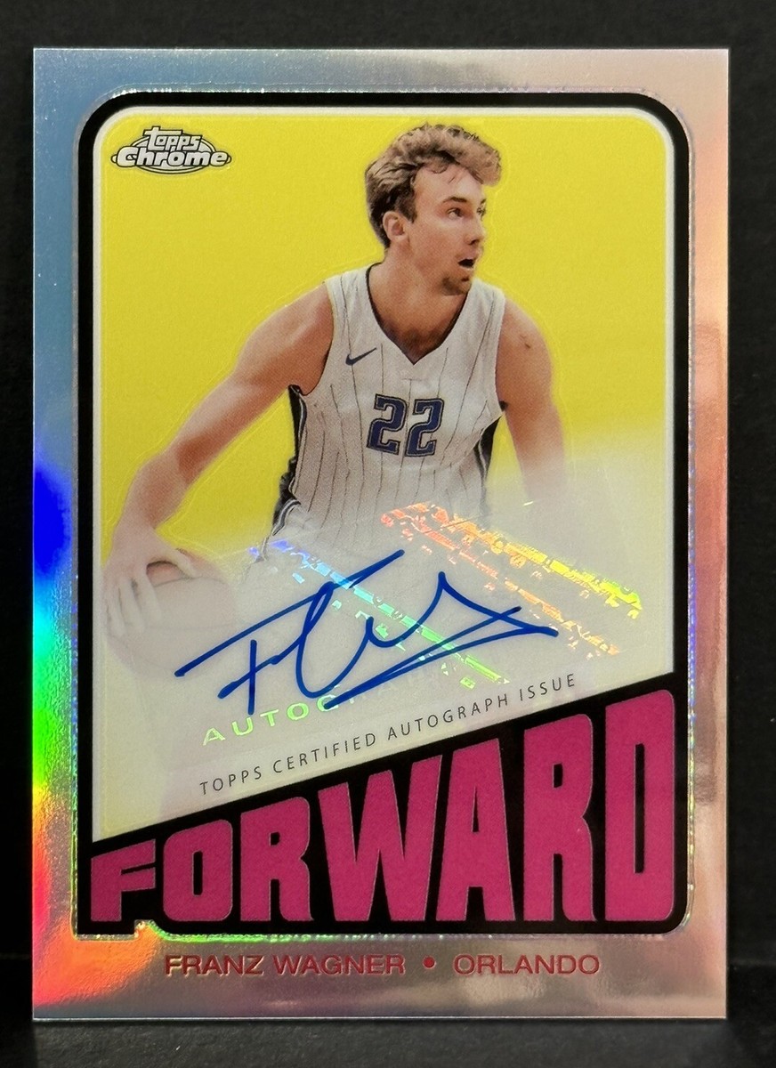 2024 Topps Chrome Basketball Franz Wagner 1972 Topps Forward Auto