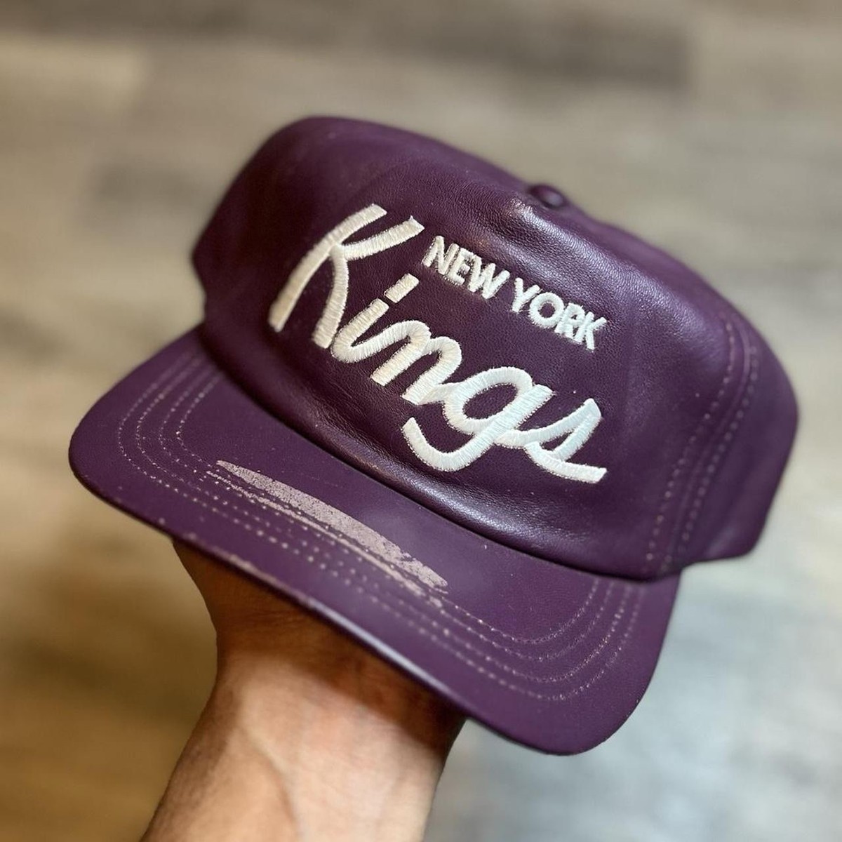 Vintage Supreme New York Kings 5-panel Leather Hat 2007 Cap