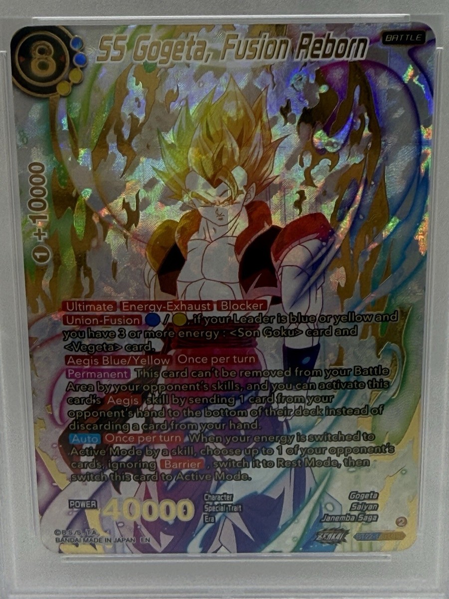 PSA 10 SS Gogeta Fusion Reborn BT22-140 God Rare GDR Dragon Ball