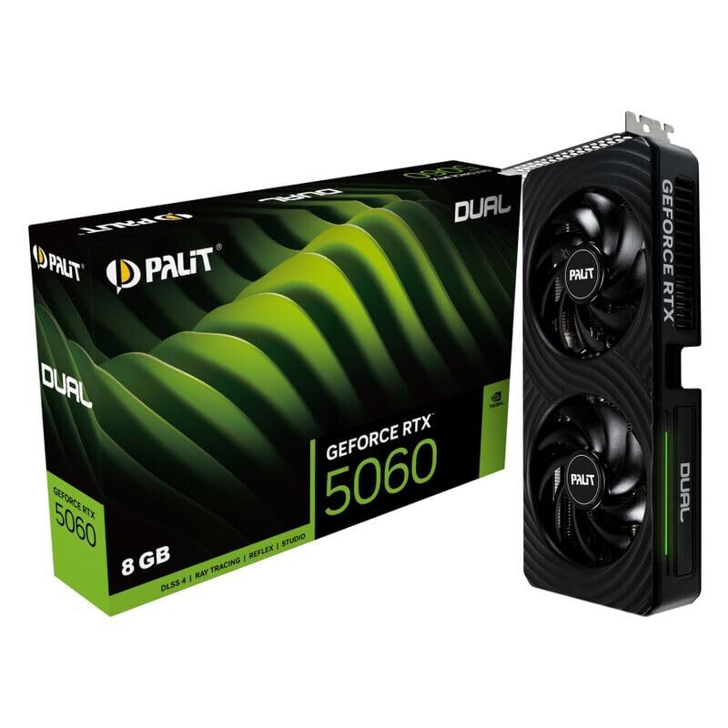 PALIT GeForce RTX 5060 Dual 8GB NE75060019P1-GB2063D GDDR7 28Gbps