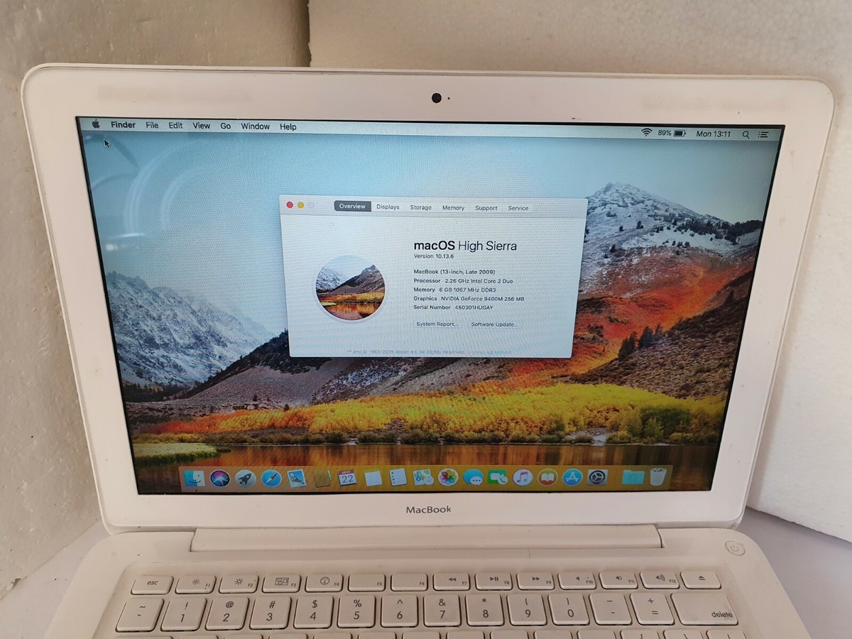 Apple White MacBook 2.26Ghz 6GB 320GB 13.3