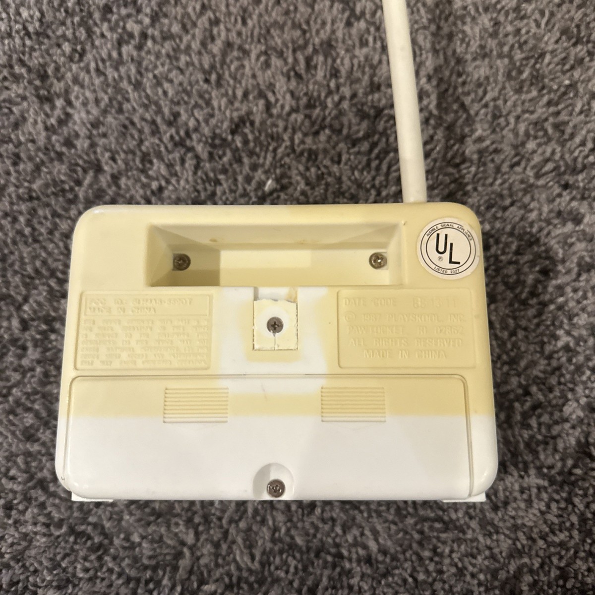 Vintage TOY STORY 1987 PLAYSKOOL Baby Monitor & Receiver 5590-PS