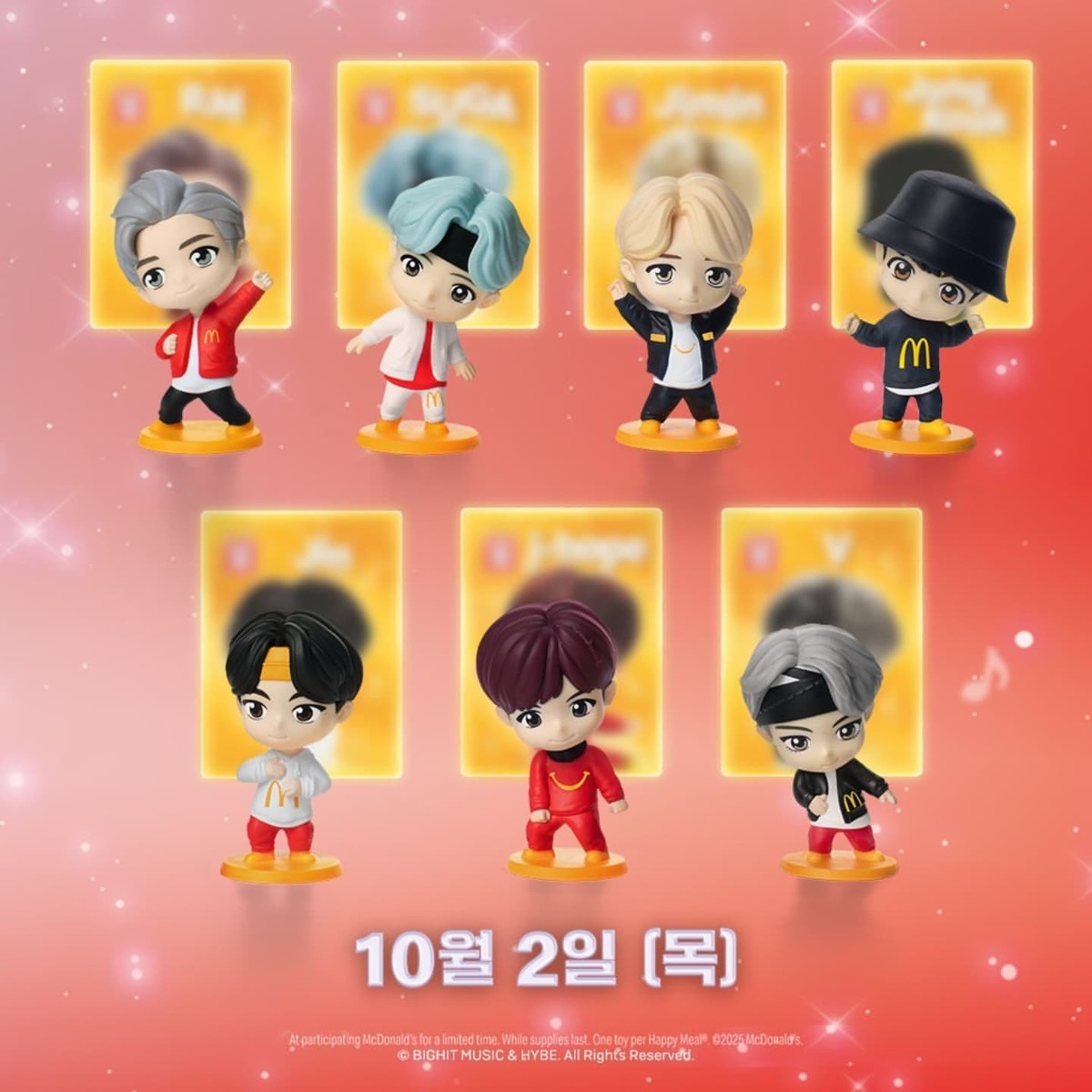 In Stock) BTS 방탄소년단 McDonald's figure x Mic drop ver