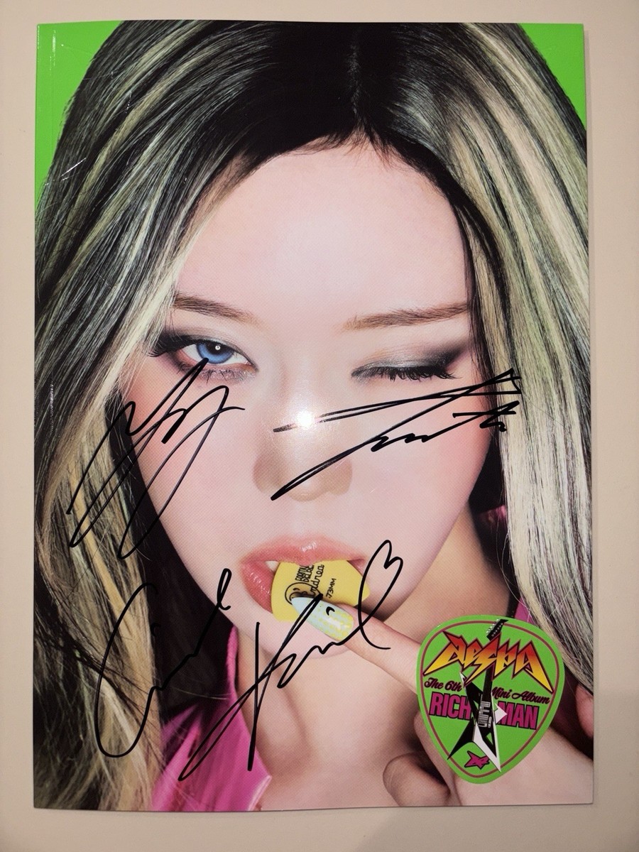 aespa [Rich Man] All Member Autographed Signed Album | eBay