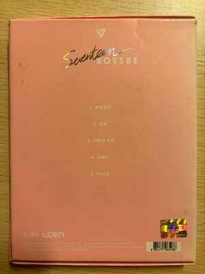 Seventeen [BOYS BE] Wonwoo Autographed Signed Album Mwave HIDE Ver