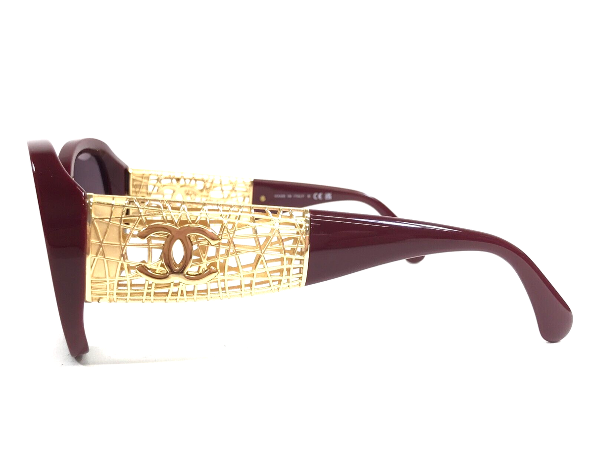 Chanel Sunglasses 5531-A c.1792/S1 Bordeaux Gold Asian Fit Frames