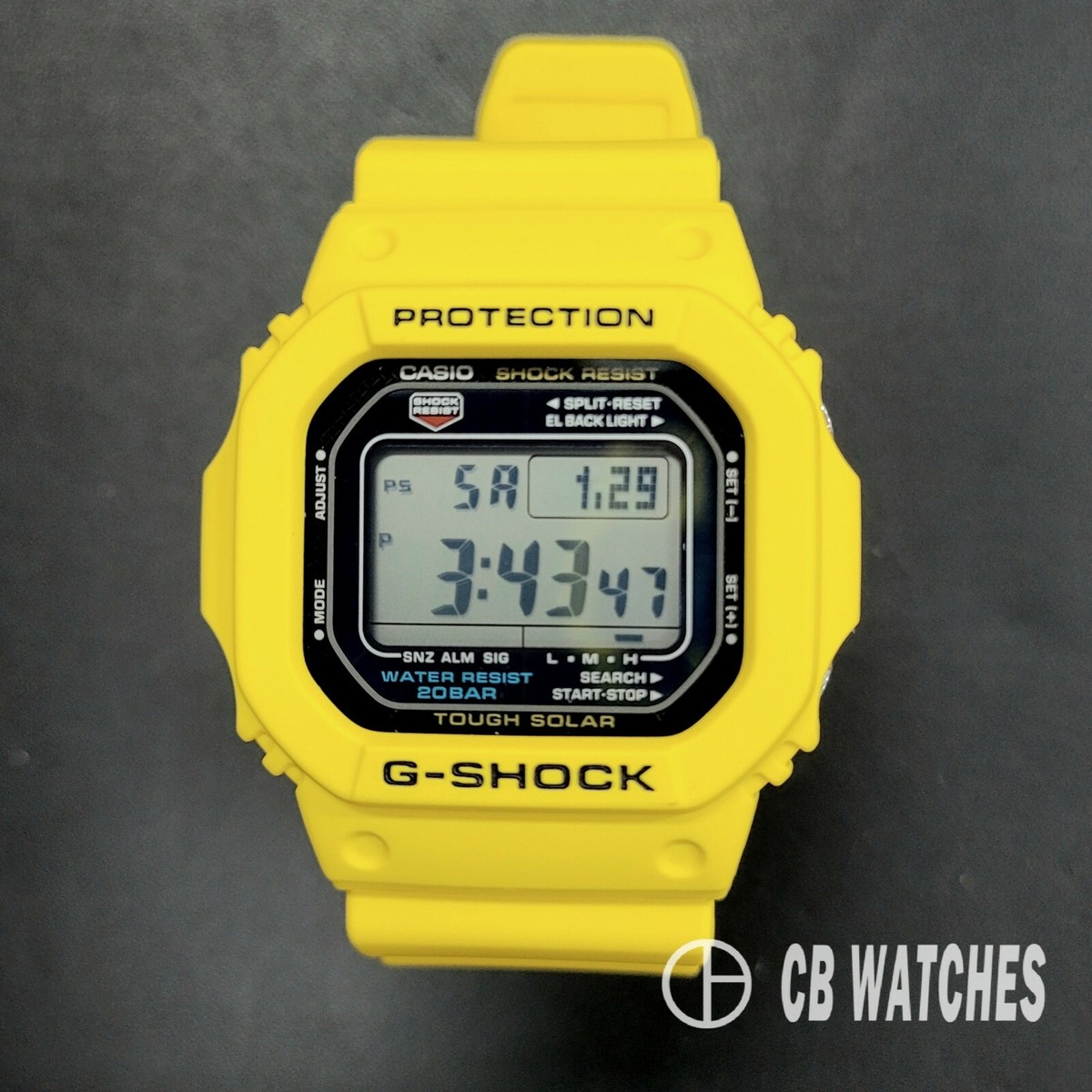 Rare Casio G-Shock Solar G-5600A-9 Men's Watch Digital Men's Watch