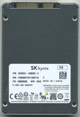 SK hynix Gold S31 1TB 3D NAND 2.5 inch SATA III Internal SSD | eBay
