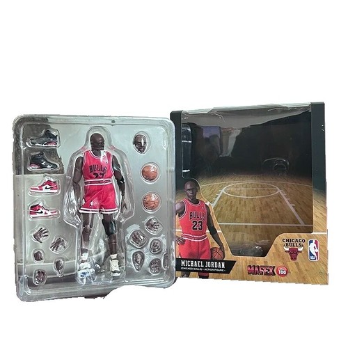 NBA Super Stars Court Collection 1998-99 Michael Jordan Red Jersey
