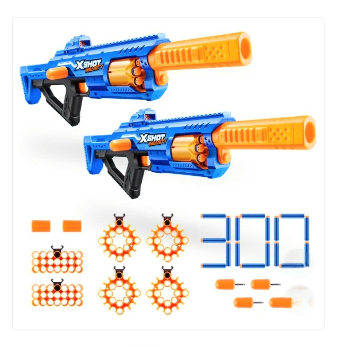 Zuru X-Shot Insanity Double Berzerko Blaster, 2-pack. | eBay