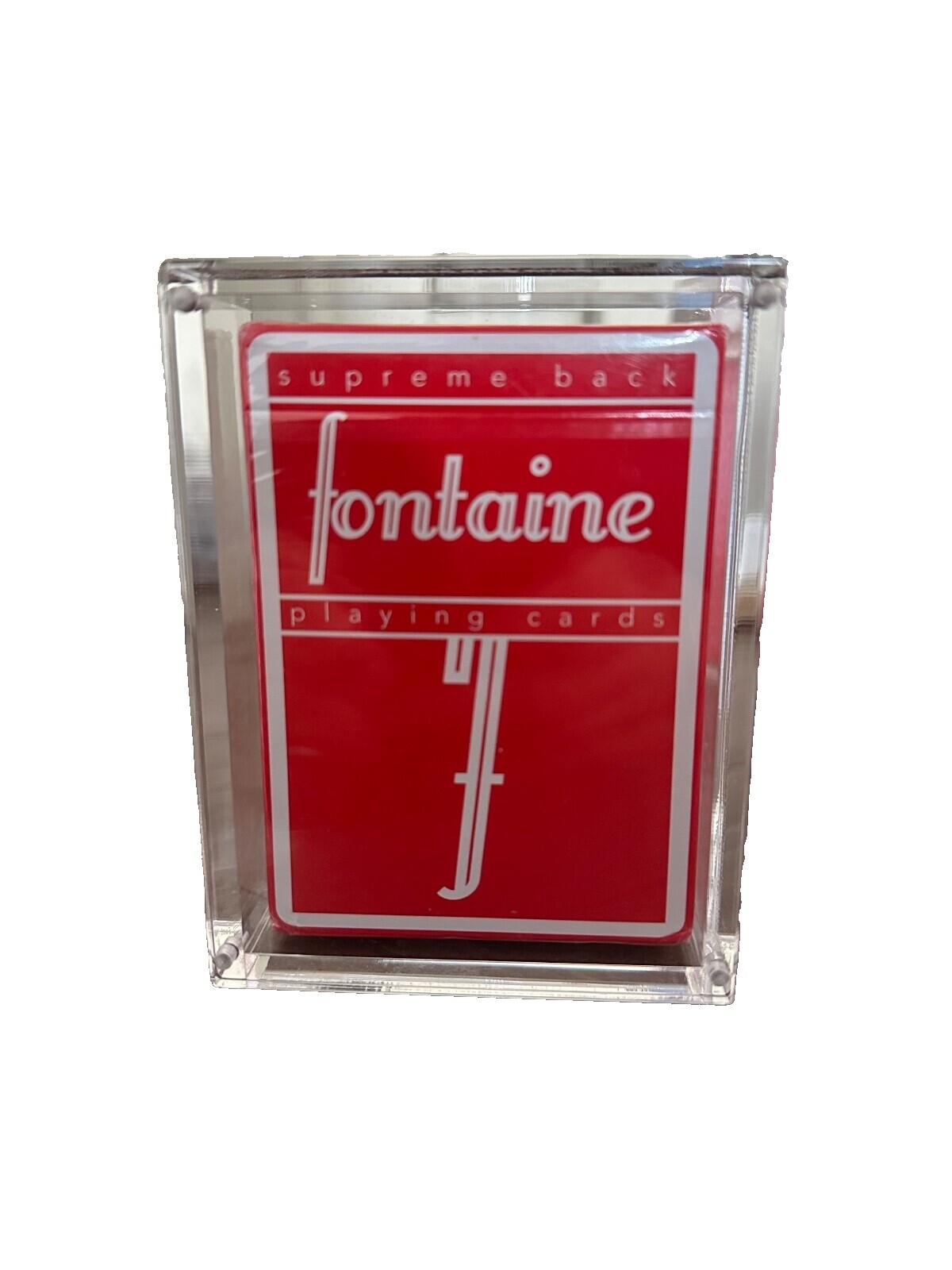 Red Fontaine Playing Cards | eBay