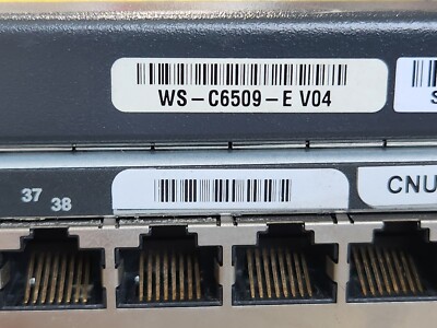 As-Is Cisco Catalyst 6500-E Series WS-C6500 SERIES | eBay