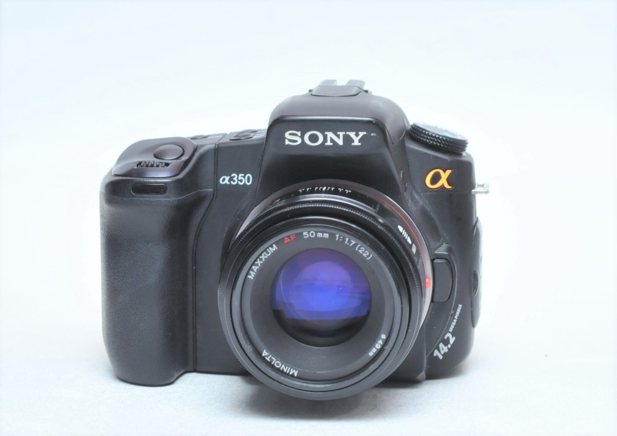 Sony Alpha a350 14.2MP DSLR Camera with Minolta 50mm F1.7 AF Lens