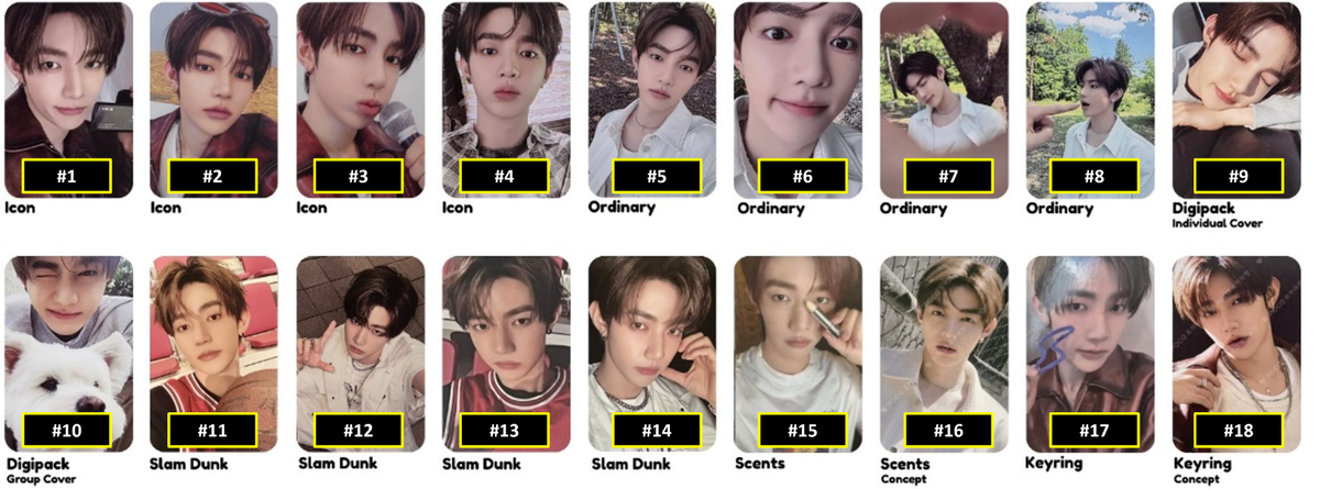 ZEROBASEONE ZB1 NEVER SAY NEVER OFFICIAL ALBUM PHOTOCARD ICON