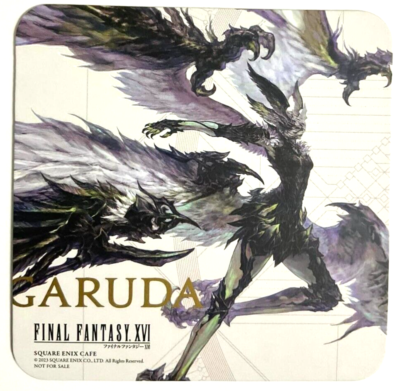 Final Fantasy XVI Square Enix Cafe Original Coaster Garuda FF16