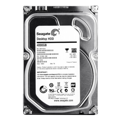 Seagate 4TB SATA 3.5 Desktop Hard Drive (ST4000DM000) for sale