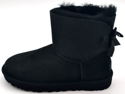 UGG Womens Mini Bailey Bow Ii Boots | Black | 1016501-BLK
