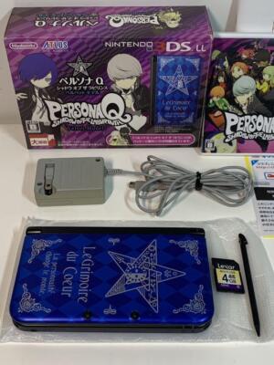 Nintendo 3DS XL LL Persona Q Blue Shadow of Labyrinth Velvet