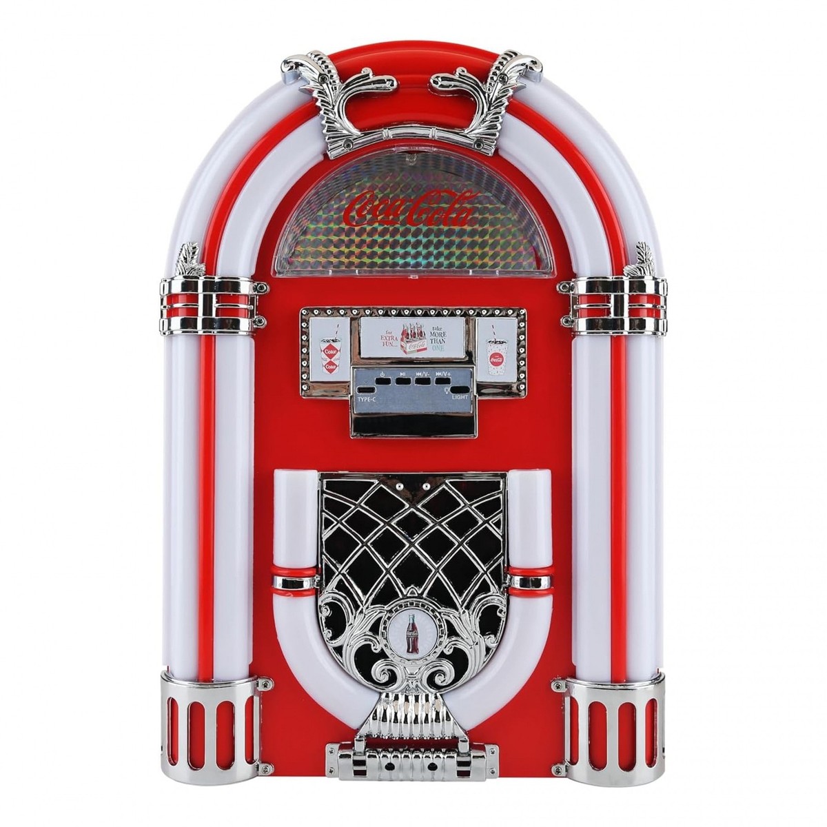 Coca-Cola Retro Jukebox Speaker with Bluetooth and FM Radio Red | eBay