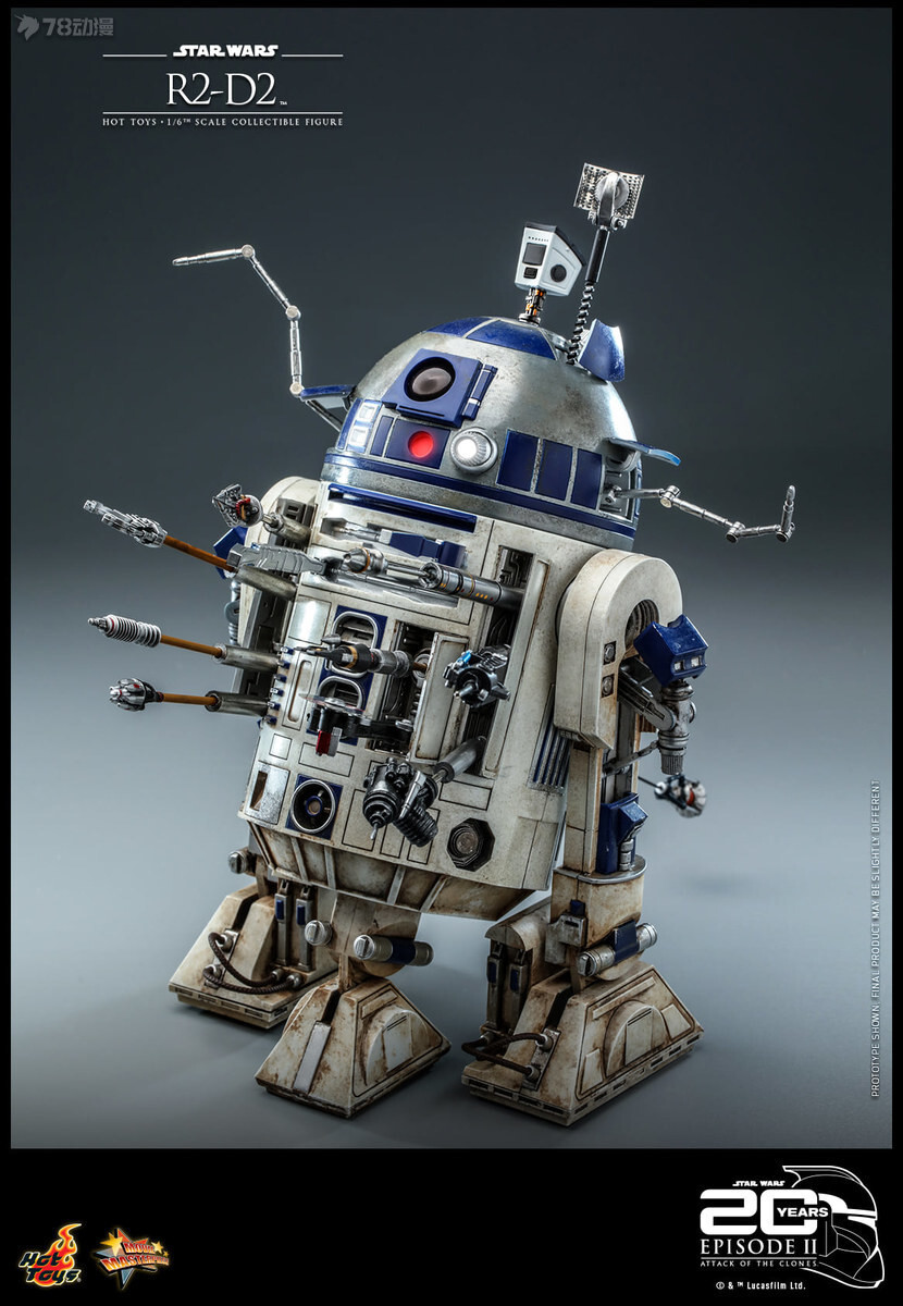 HotToys 1/6 Mms651 Star Wars Episode Ii Attack Of The Clones R2-D2