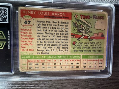 1955 Topps - #47 Hank Aaron | eBay
