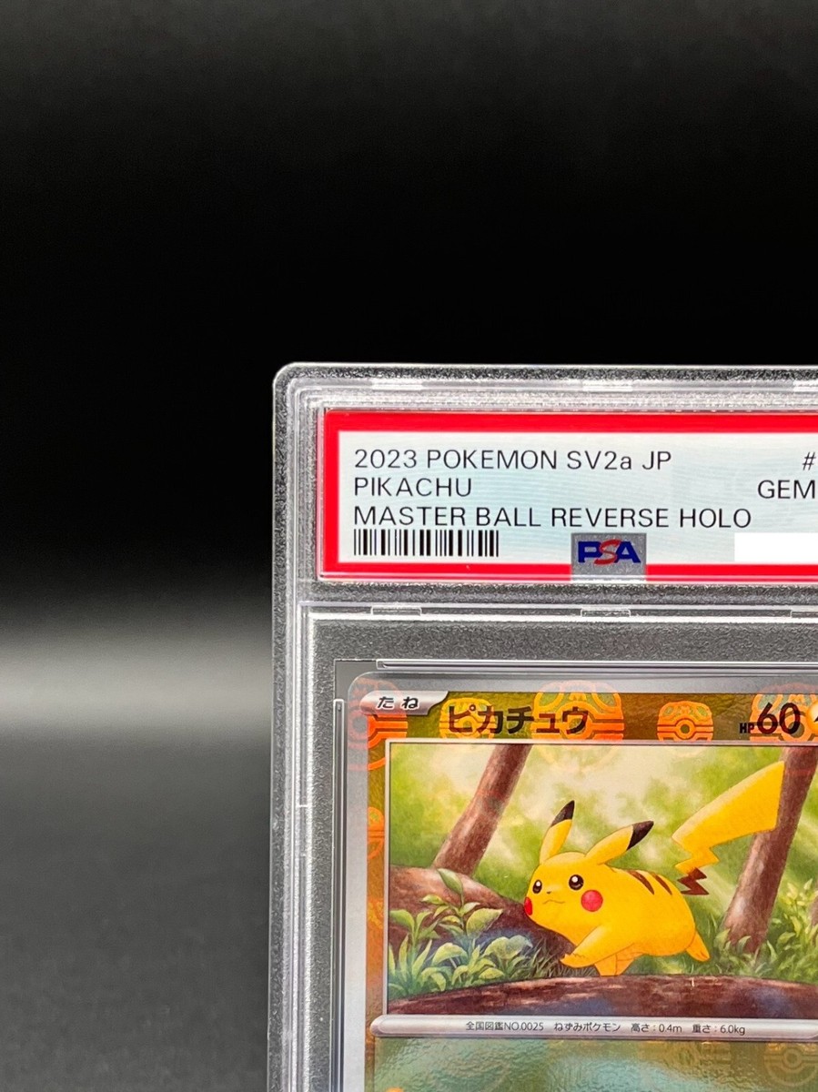PSA 10 Pikachu Raichu Master Ball Reverse Holo 025/165 Pokemon