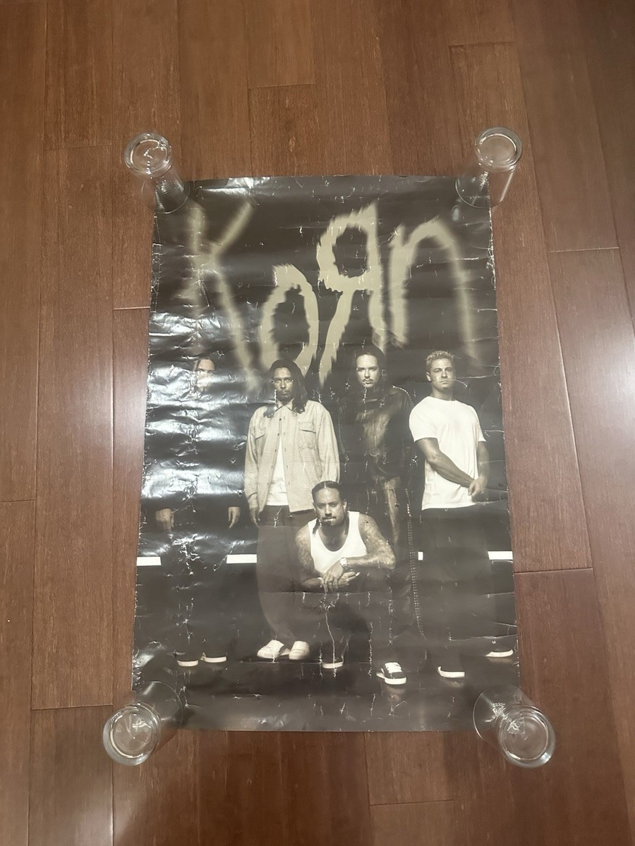 Vintage 1999 Korn Poster Band Shot Funky Giant Licensed 90s