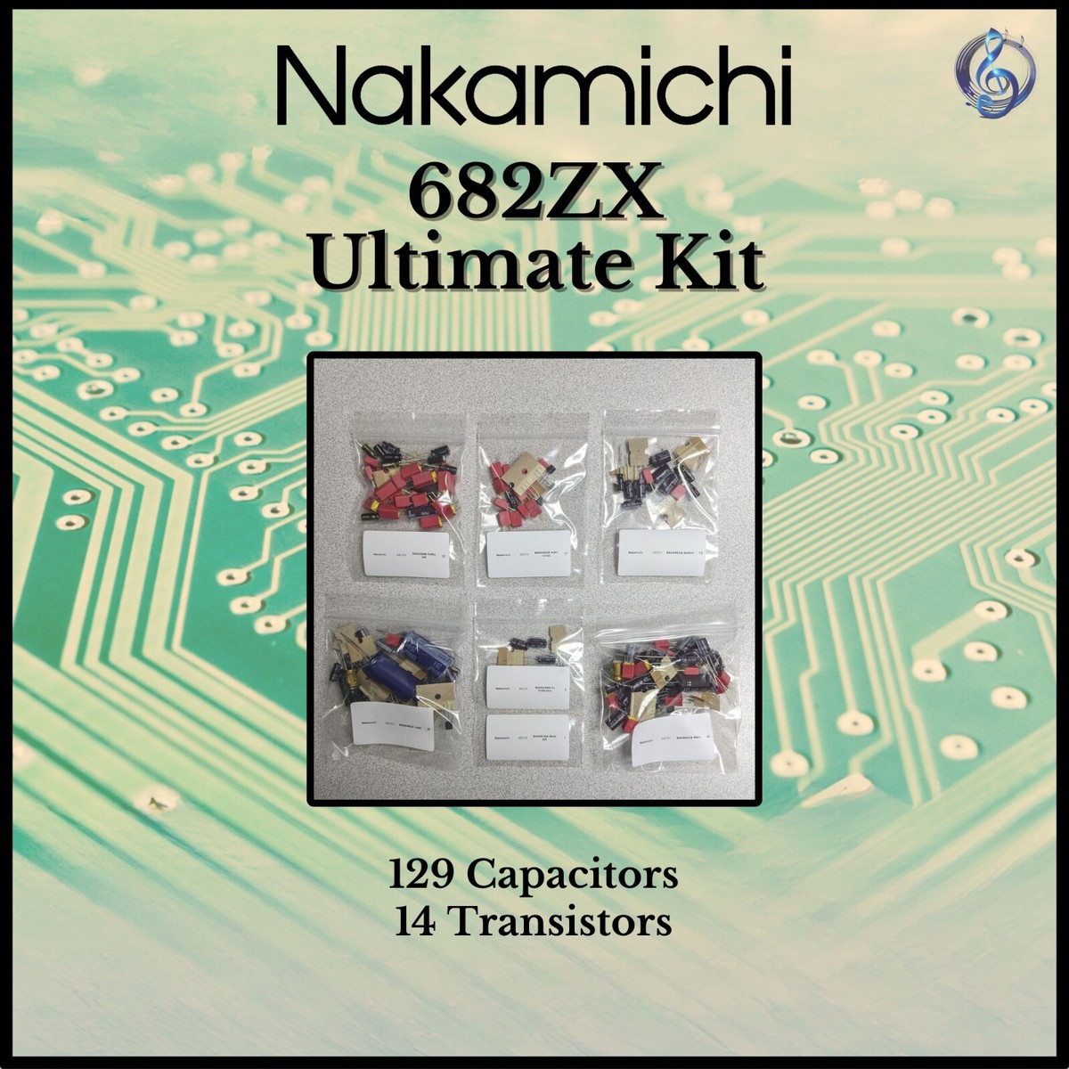 Nakamichi 682ZX Cassette Deck Ultimate Upgrade Kit Genuine Parts