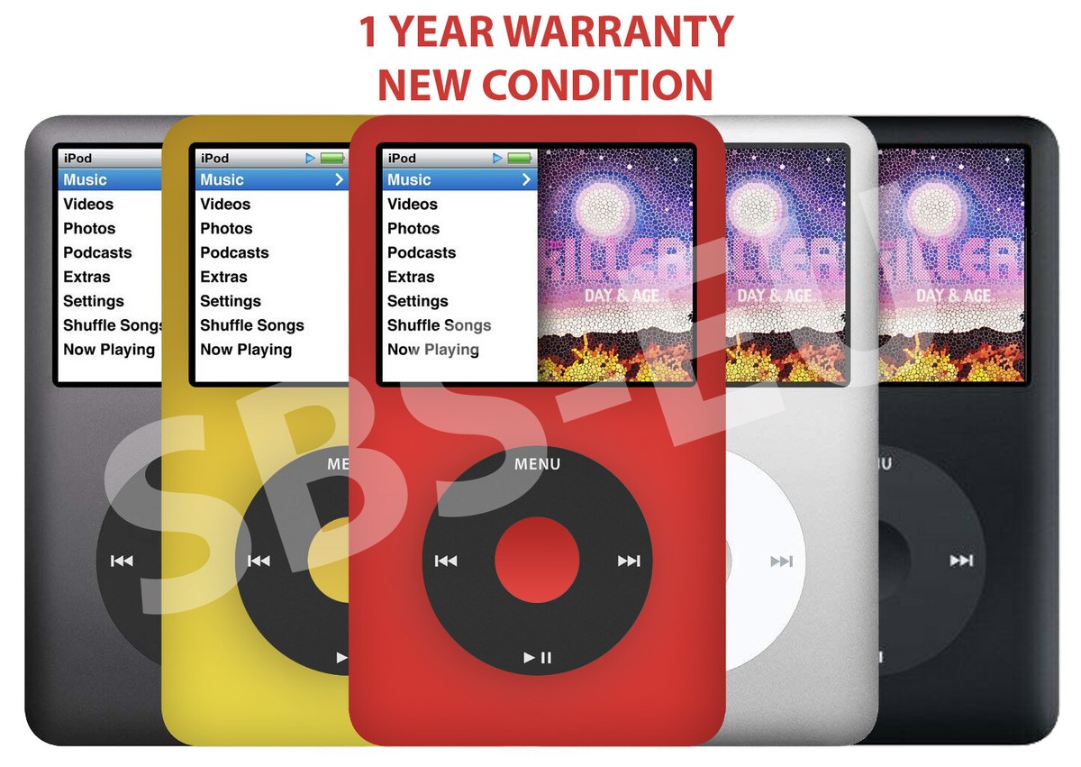 Apple iPod Classic 7th Generation 512 256 160 120 80 GB -Black